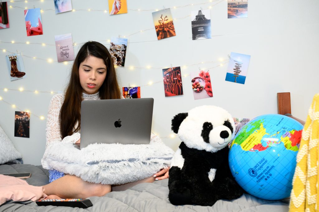Student with Computer in lap