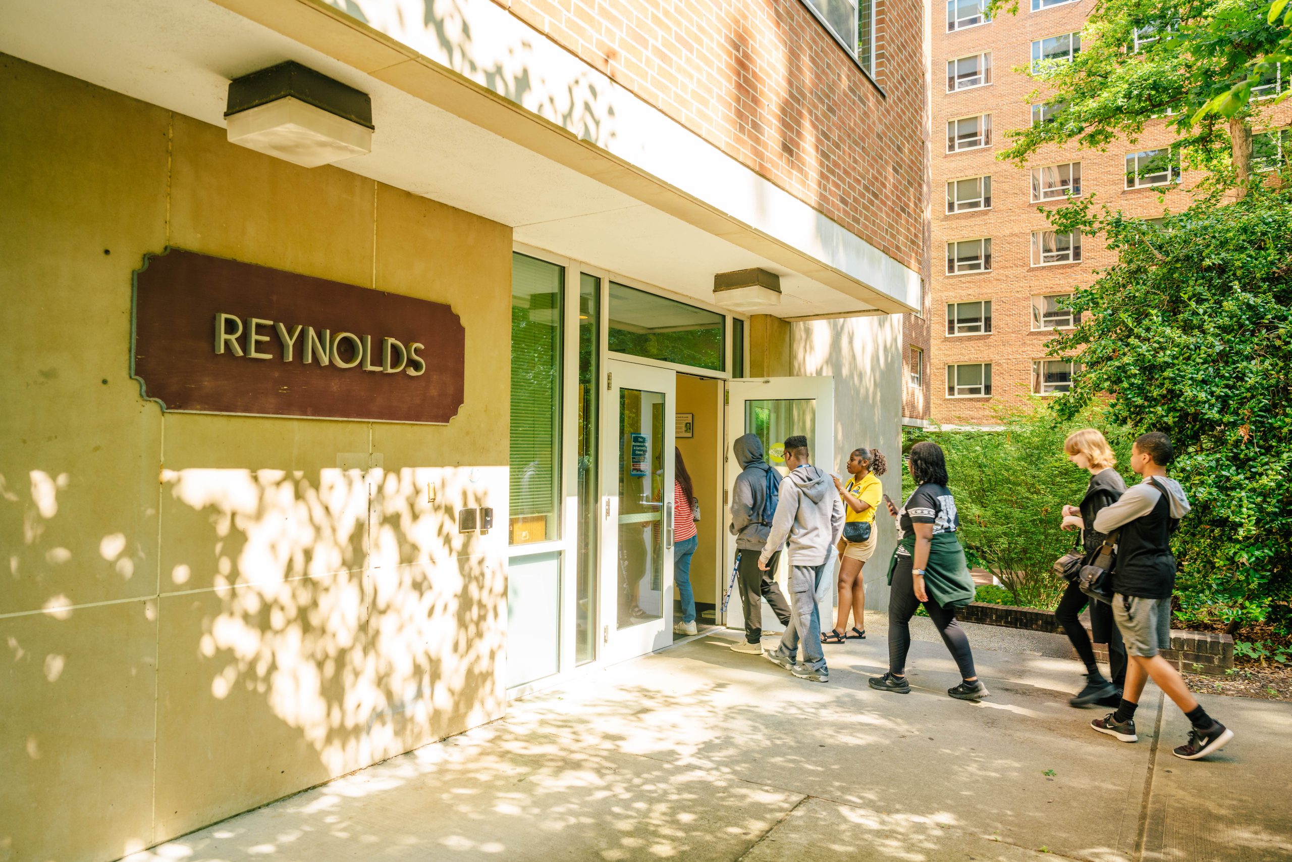 Students entering Reynolds